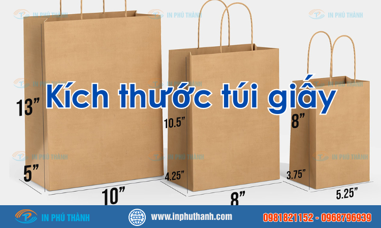 Kích thước túi giấy