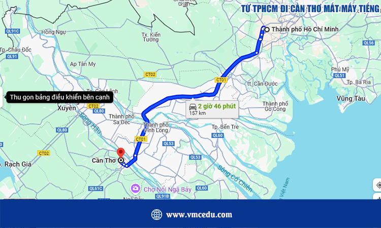 Từ TPHCM đi Cần Thơ bao nhiêu tiếng