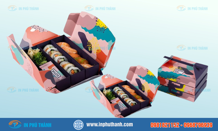 Hộp giấy đựng sushi