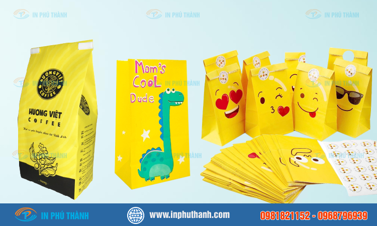 Túi giấy màu vàng