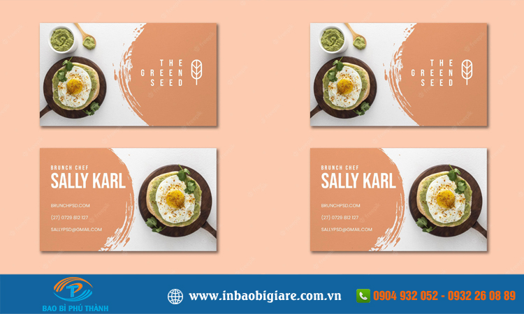 Name card food