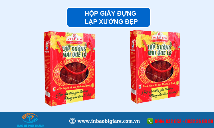Hộp giấy đựng lạp xưởng