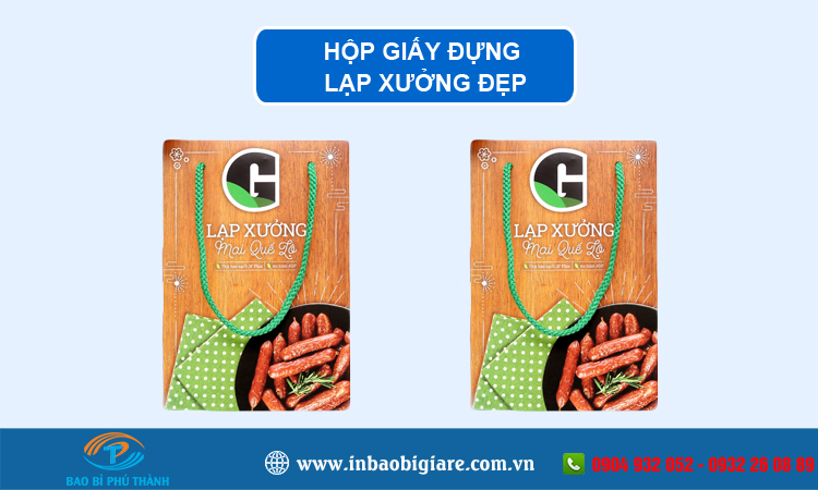 Hộp giấy đựng lạp xưởng