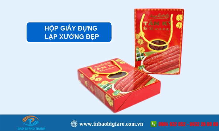 Hộp giấy đựng lạp xưởng