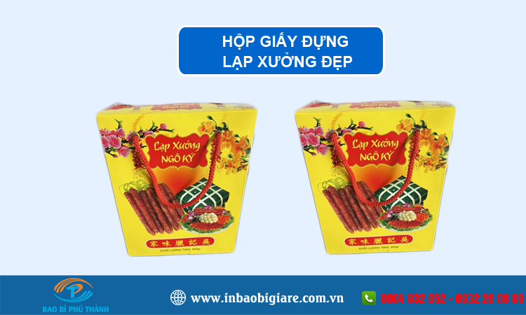 Hộp giấy đựng lạp xưởng