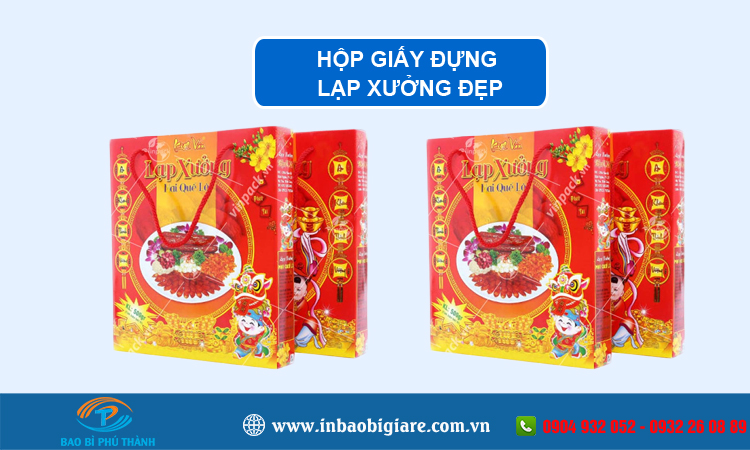 Hộp giấy đựng lạp xưởng