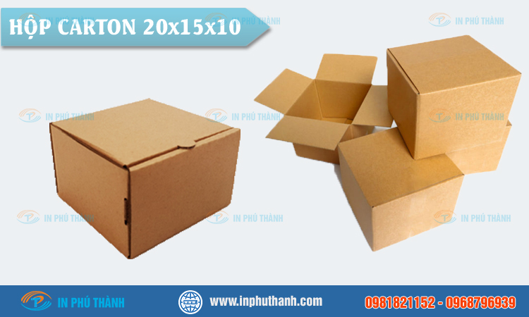 Hộp carton 10x10x8