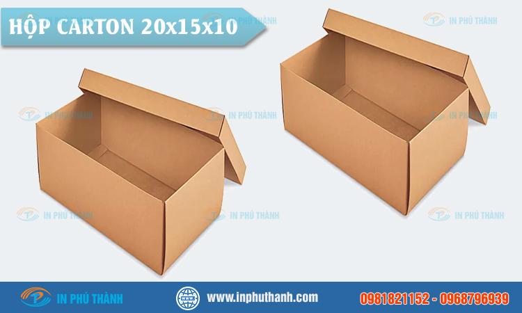Hộp carton 20x15x10