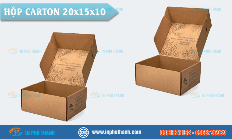Hộp carton 20x15x10