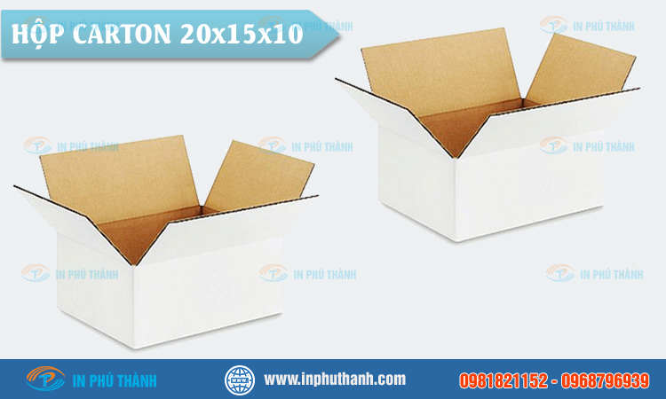 Hộp carton 20x15x10