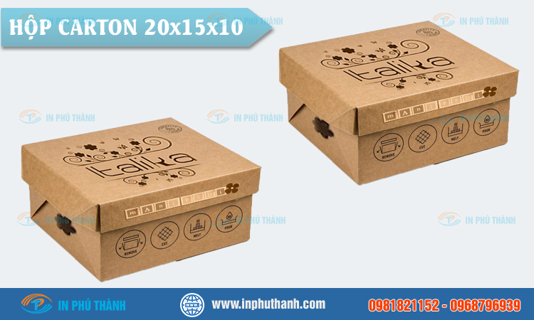Hộp carton 20x15x10