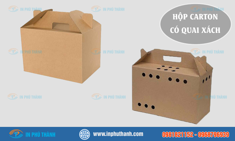 Hộp carton có quai xách 
