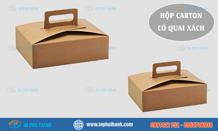 Hộp carton có quai xách 