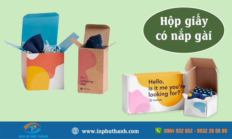 Hộp giấy nắp gài