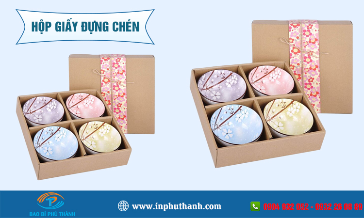 Hộp giấy đựng chén