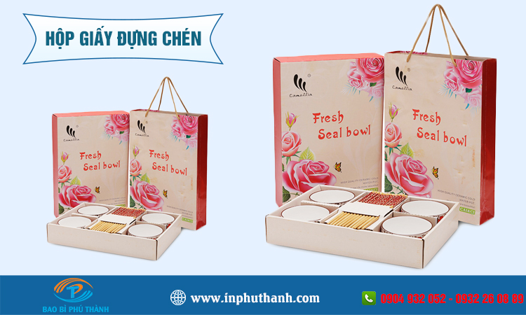 Hộp giấy đựng chén