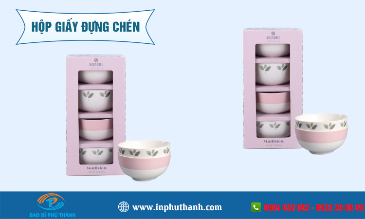 Hộp giấy đựng chén