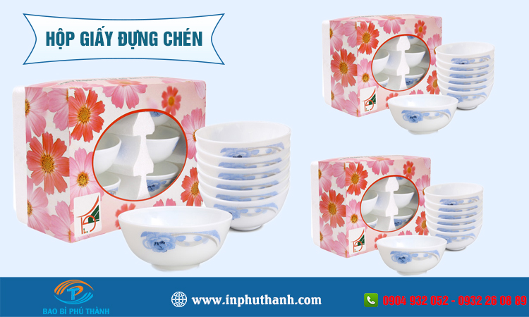 Hộp giấy đựng chén