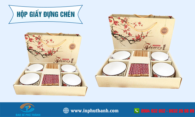 Hộp giấy đựng chén