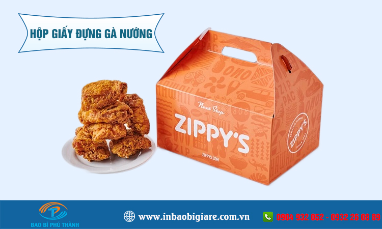 Hộp giấy đựng gà nướng