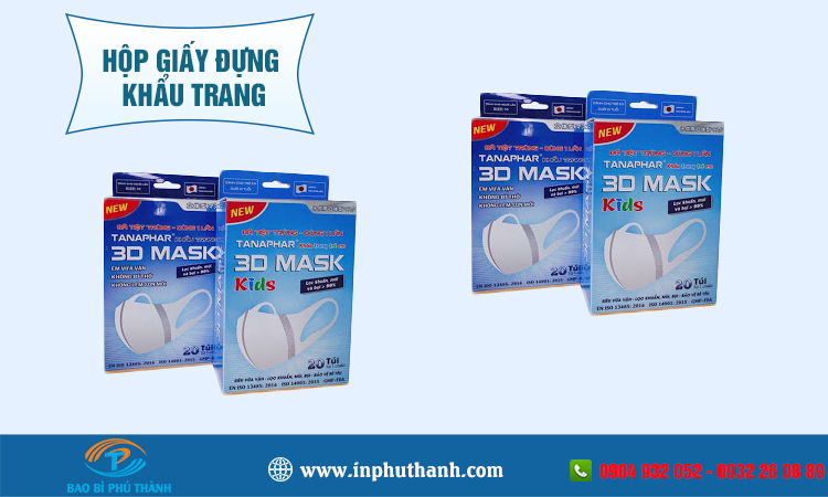 Hộp giấy đựng khẩu trang