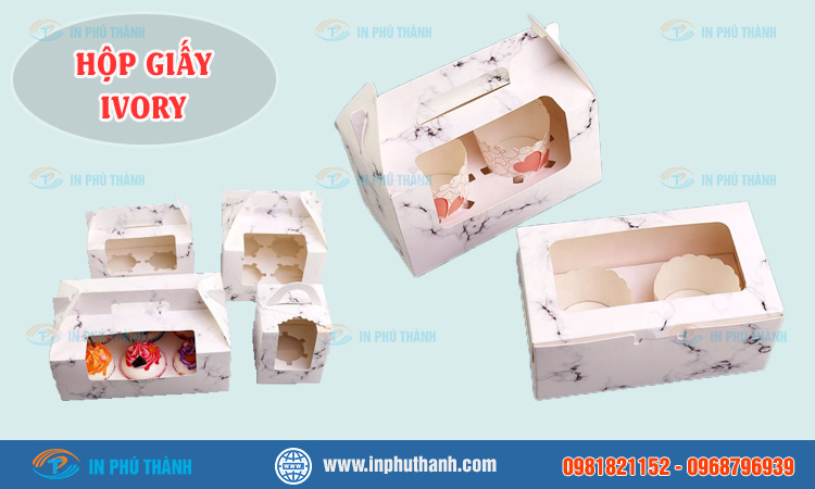 Hộp giấy Ivory