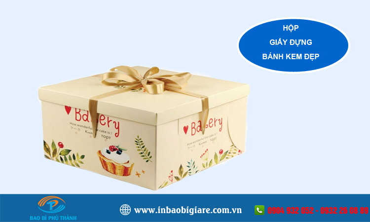 Hộp giấy đựng bánh kem 