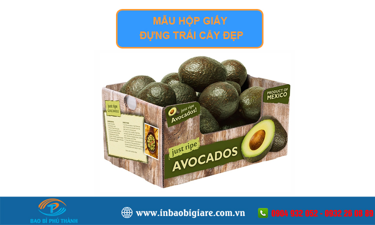 Hộp giấy đựng trái cây 
