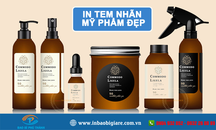 In tem nhãn mỹ phẩm