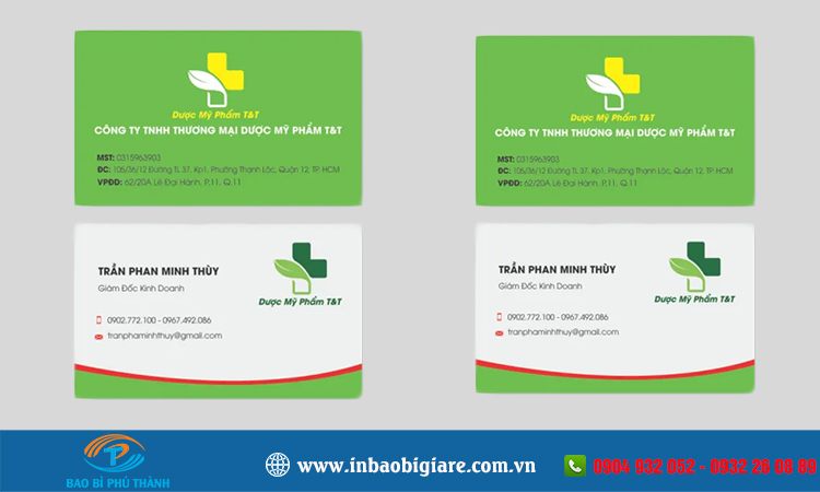 Name card mỹ phẩm