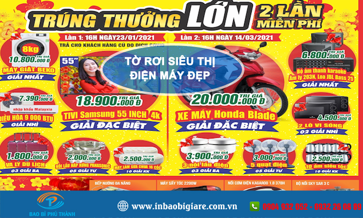 Tờ rơi siêu thị điện máy 