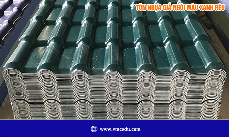 Tôn nhựa giả ngói màu xanh rêu