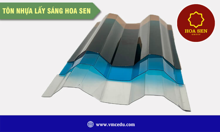 Tôn nhựa lấy sáng hoa sen 