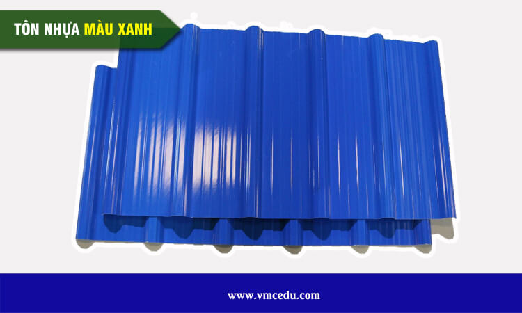 Tôn nhựa màu xanh