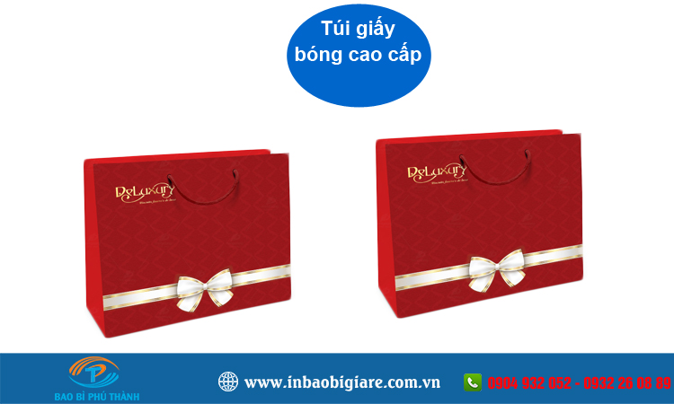 Túi giấy màu đỏ 
