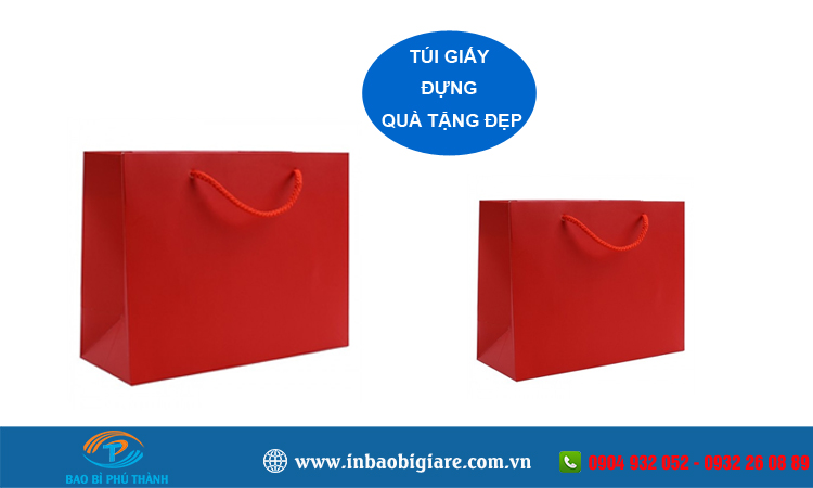 Túi giấy màu đỏ 