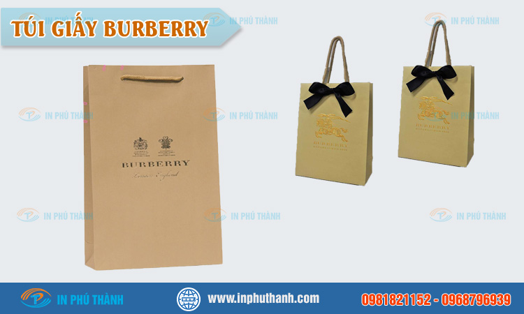 Túi giấy burberry
