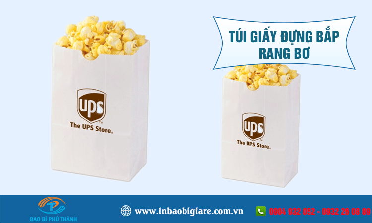Túi giấy đựng bắp rang bơ