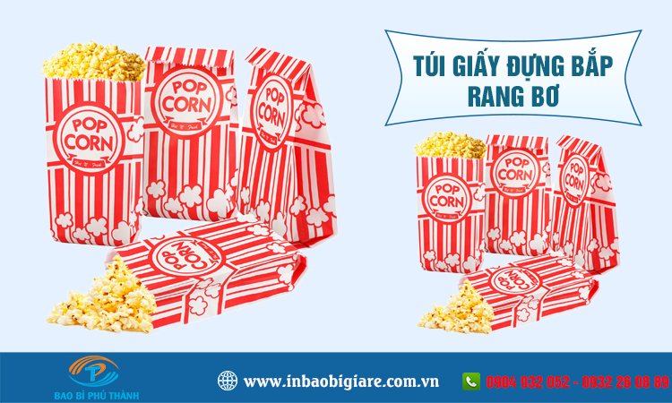 Túi giấy đựng bắp rang bơ