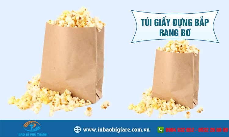 Túi giấy đựng bắp rang bơ