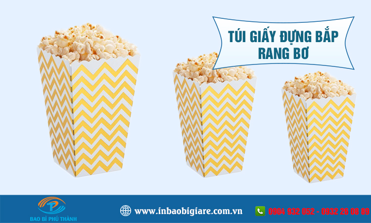 Túi giấy đựng bắp rang bơ