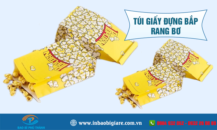 Túi giấy đựng bắp rang bơ