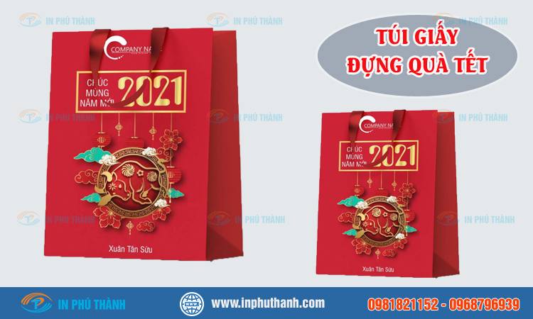Túi giấy đựng quà tết