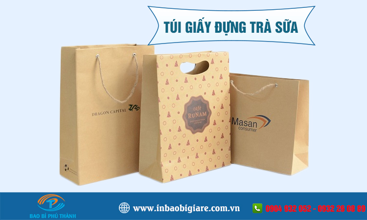 Túi giấy đựng trà sữa