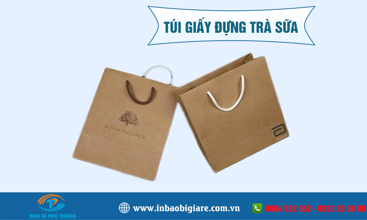 Túi giấy đựng trà sữa