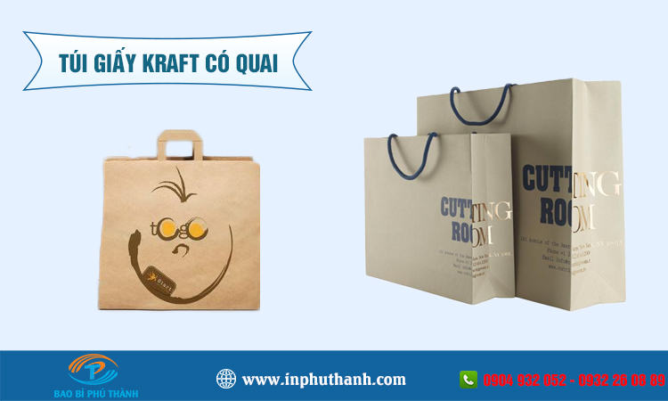 Túi giấy kraft có quai