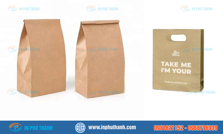 Túi giấy kraft không quai
