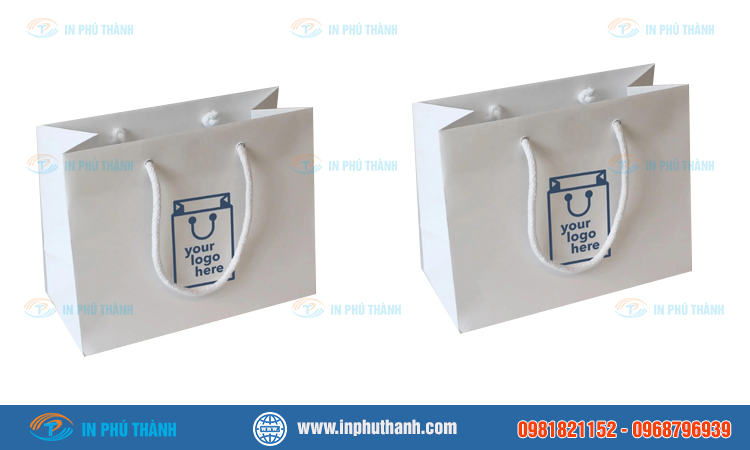 Túi giấy kraft màu trắng