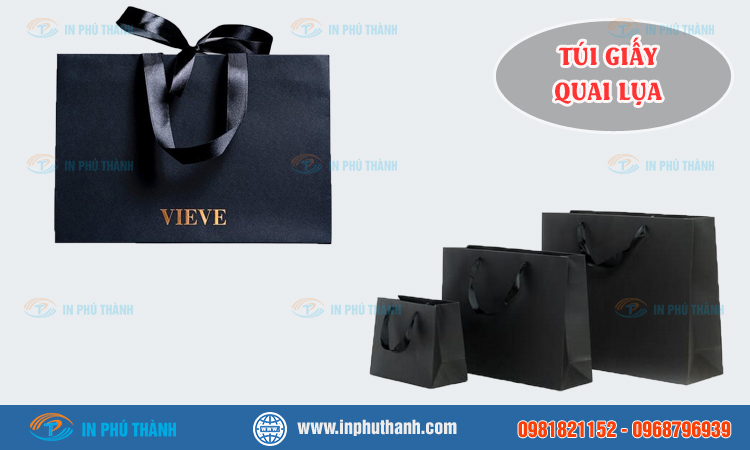 Túi giấy quai lụa