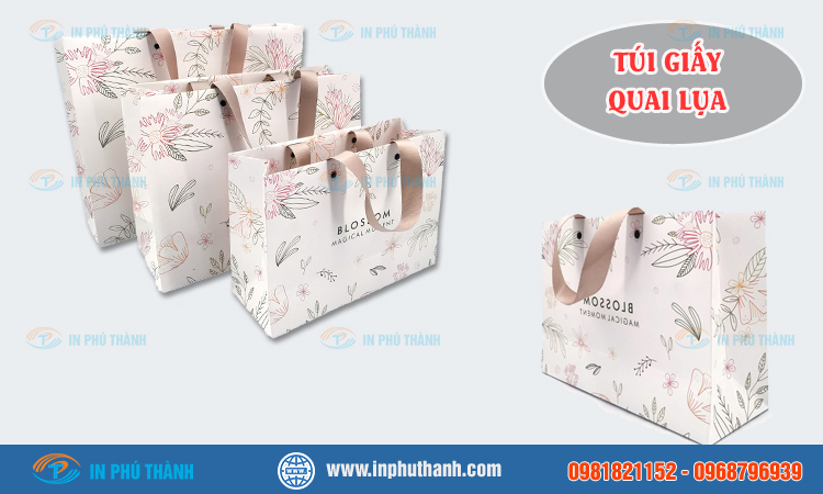 Túi giấy quai lụa